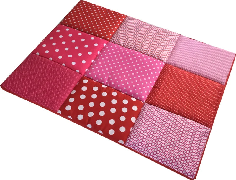 Boxkleed 70x90 75x90 75x95 80x80 80x100 100x100 Rond 90/95 cm Roze met Rood