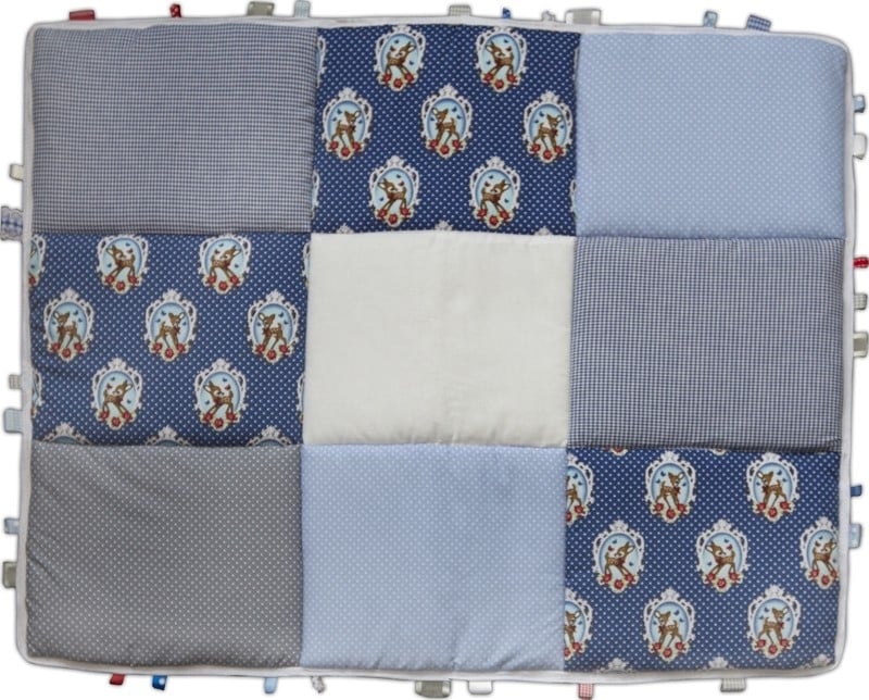 Boxkleed 70x90 75x90 75x95 80x80 80x100 100x100 Rond 90/95 cm Hertjes Donkerblauw