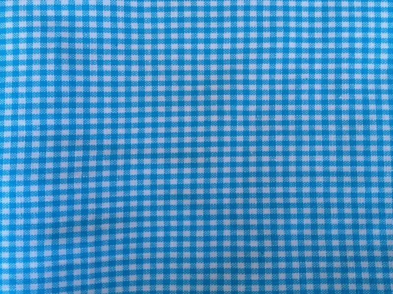 Ledikantdeken Blauw Ruitje