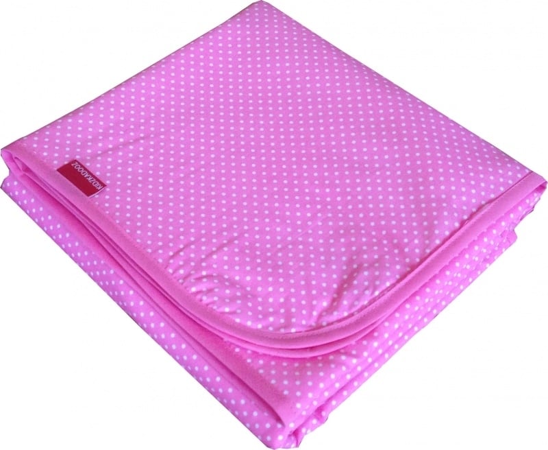 Ledikantdeken Lichtroze Stipje