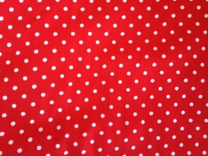 Wiegdeken Rood Stipje