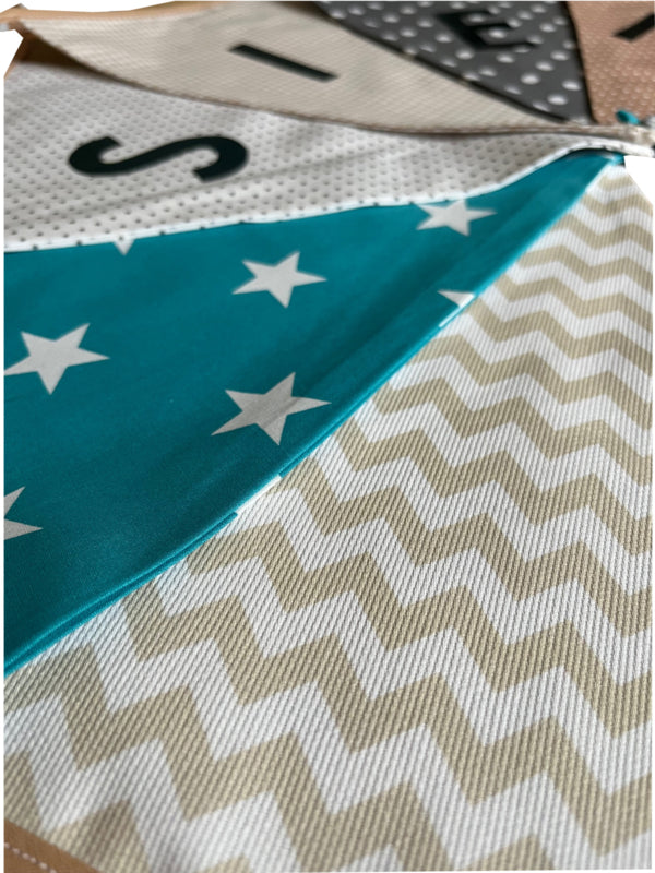 Vlaggetjes met naam: ontwerp Siem