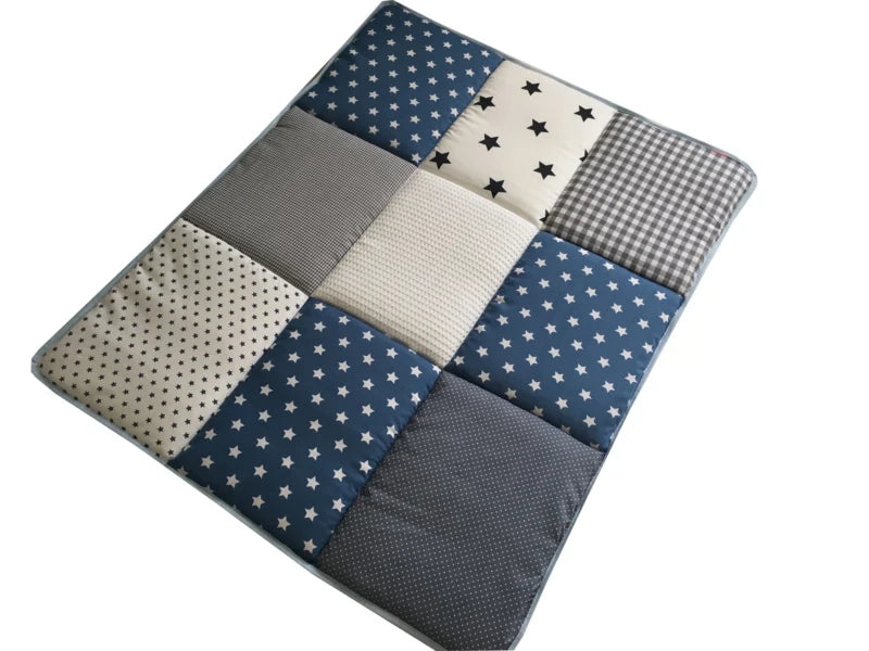 Boxkleed 70x90 75x90 75x95 80x80 80x100 100x100 Rond 90/95 cm Sterren Jeans blauw