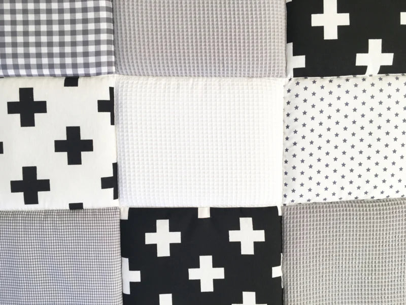 Boxkleed 70x90 75x90 75x95 80x80 80x100 100x100 Rond 90/95 cm ZwartWit Grijs Wafel