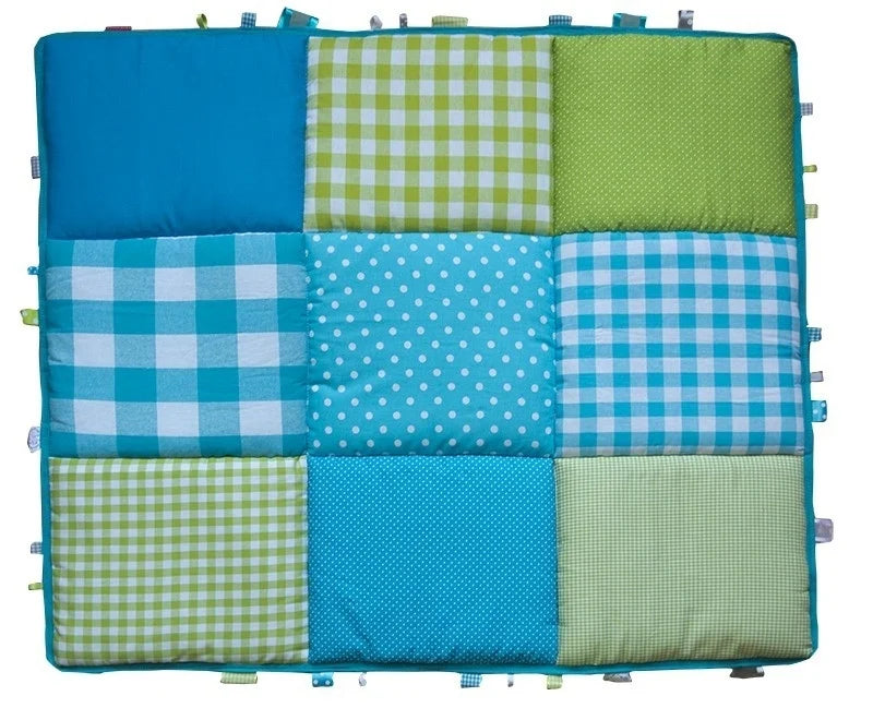 Boxkleed 70x90 75x90 75x95 80x80 80x100 100x100 Rond 90/95 cm Groen met Blauw
