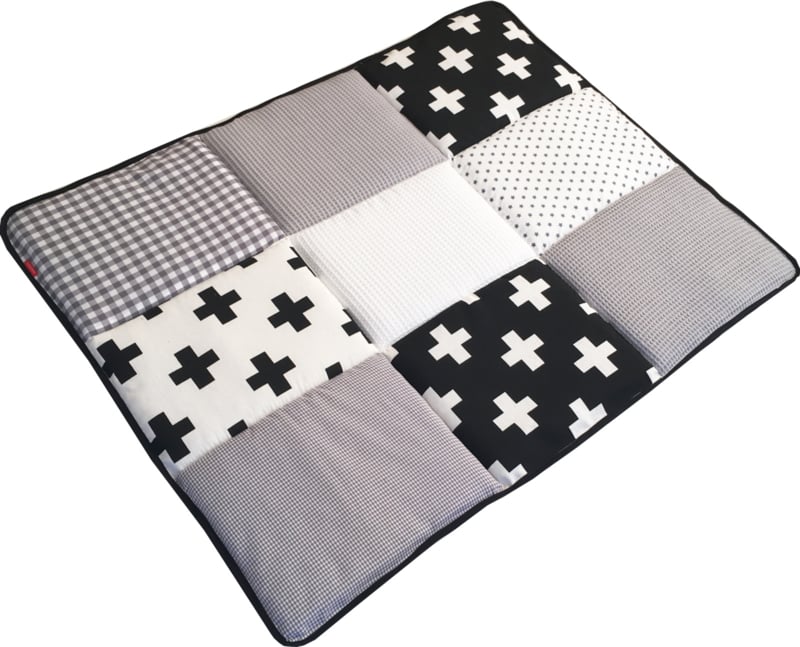 Boxkleed 70x90 75x90 75x95 80x80 80x100 100x100 Rond 90/95 cm ZwartWit Grijs Wafel