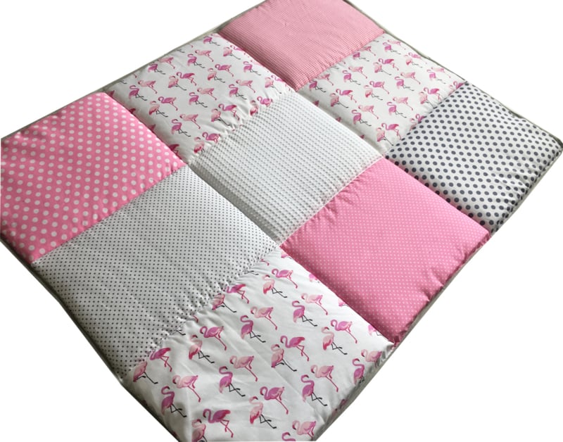 Boxkleed 70x90 75x90 75x95 80x80 80x100 100x100 Rond 90/95 cm Flamingo's Roze