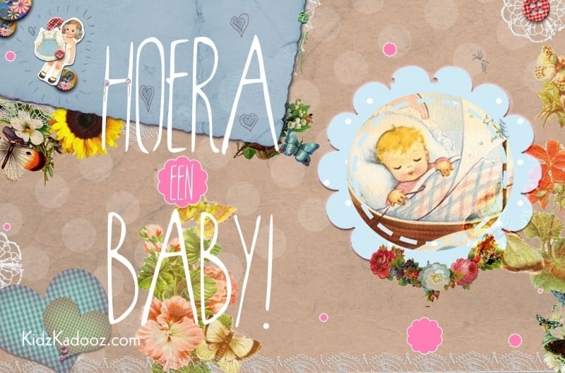 Kaartje Hoera een baby