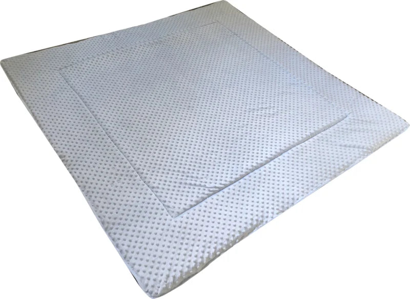 Speelkleed baby speelkleed groot Minky babyblauw Wafelstof