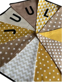 Vlaggetjes met naam: ontwerp Juul