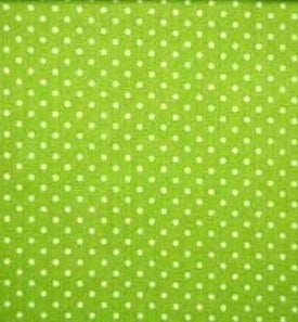 Ledikantdeken LimeGroen Stipje
