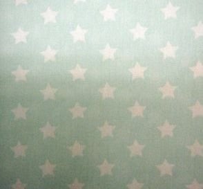 Ledikantdeken Mintgroene Sterretjes
