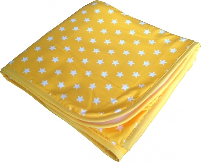 Ledikantdeken Sterren Geel