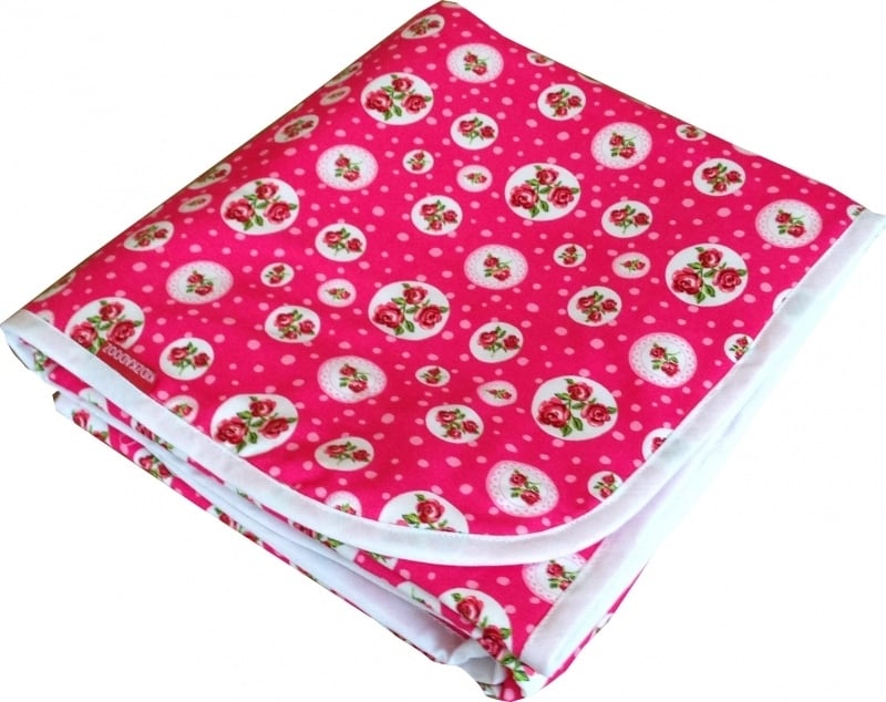 Wiegdeken Roze Roosjes